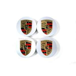 画像: 【PORSCHE】ポルシェ77mmカラークレストセンターキャップ ４個セット